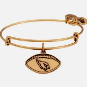Alex and Ani Gold-tone Arizona Cardinals Football Charm Bangle